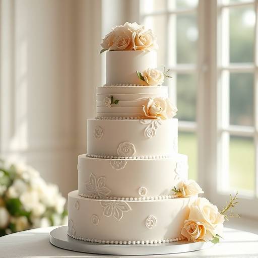 Picture of the wedding cake